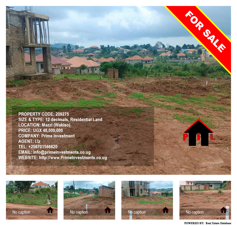 Residential Land  for sale in Mazzi Wakiso Uganda, code: 209275