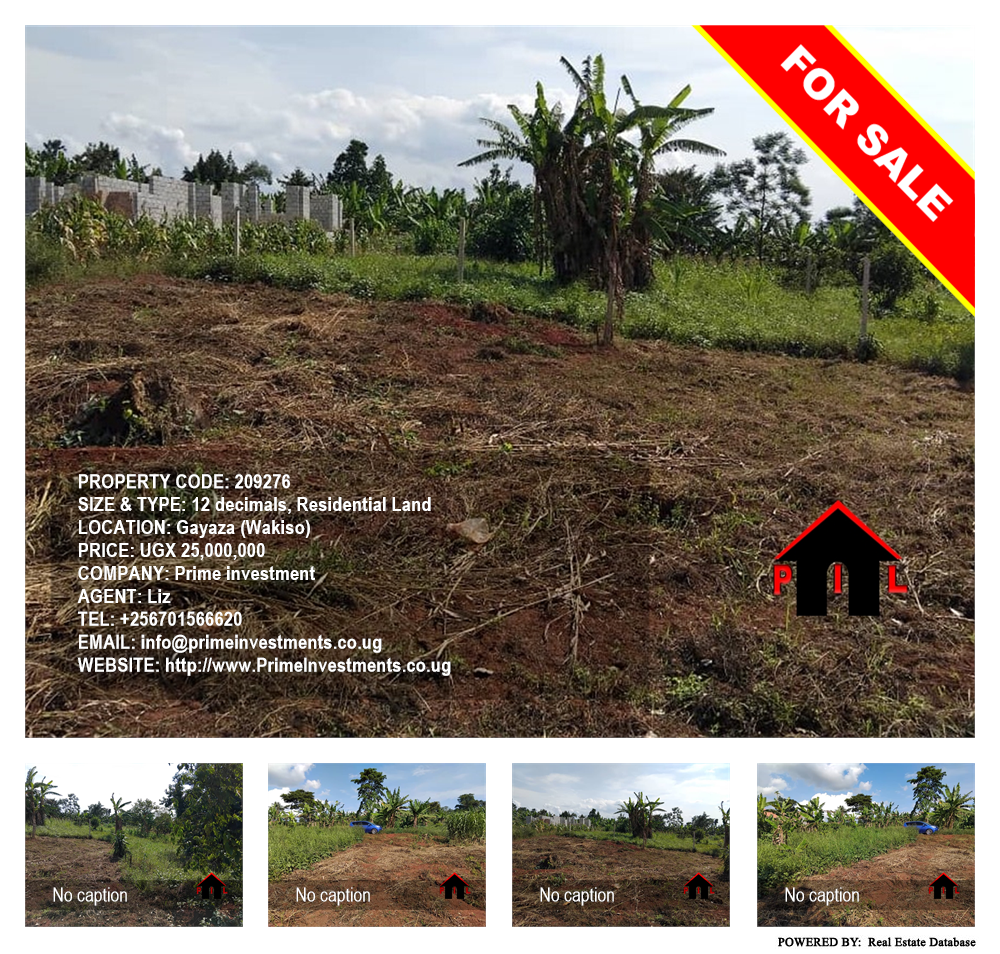 Residential Land  for sale in Gayaza Wakiso Uganda, code: 209276