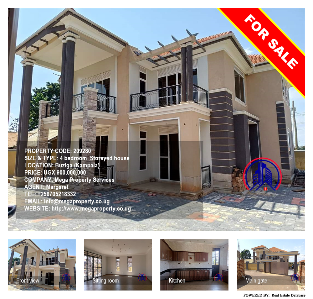 4 bedroom Storeyed house  for sale in Buziga Kampala Uganda, code: 209280