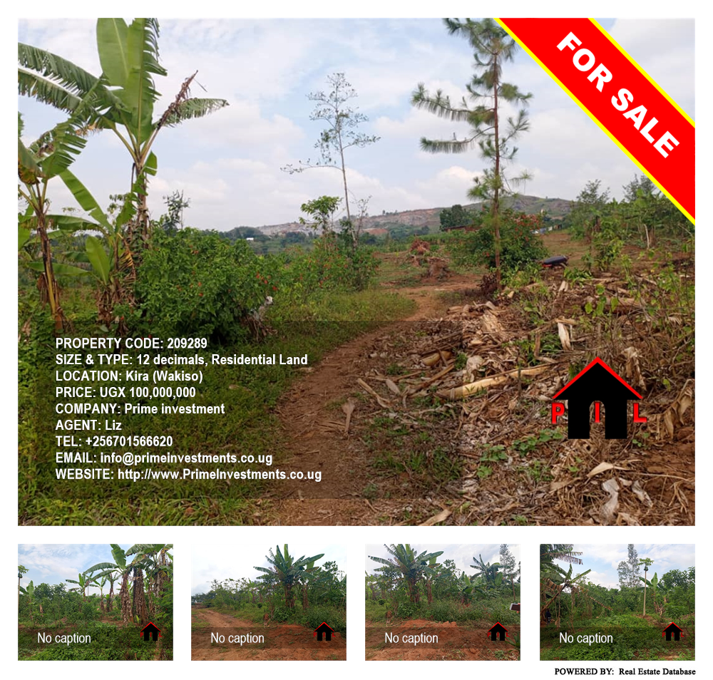 Residential Land  for sale in Kira Wakiso Uganda, code: 209289