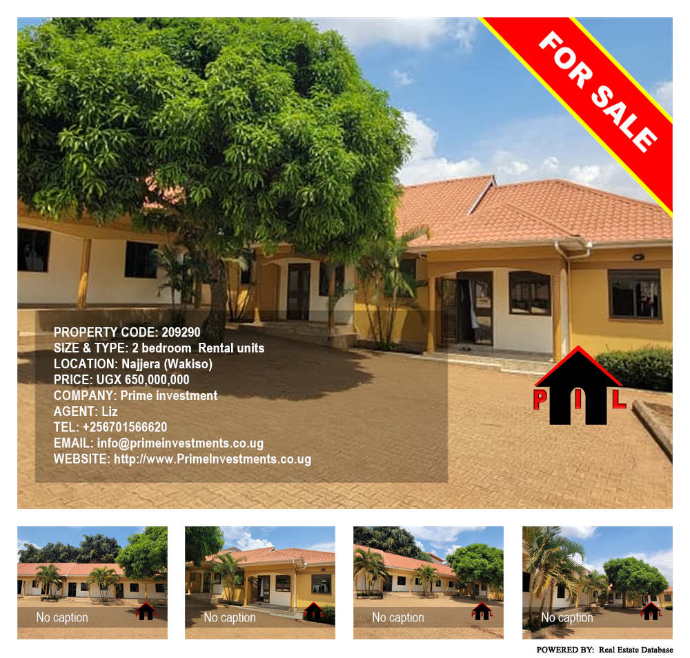 2 bedroom Rental units  for sale in Najjera Wakiso Uganda, code: 209290