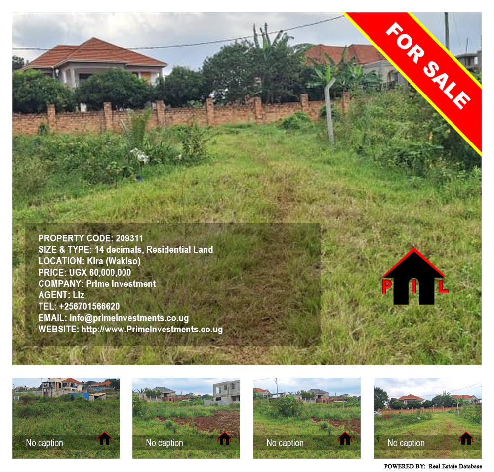 Residential Land  for sale in Kira Wakiso Uganda, code: 209311