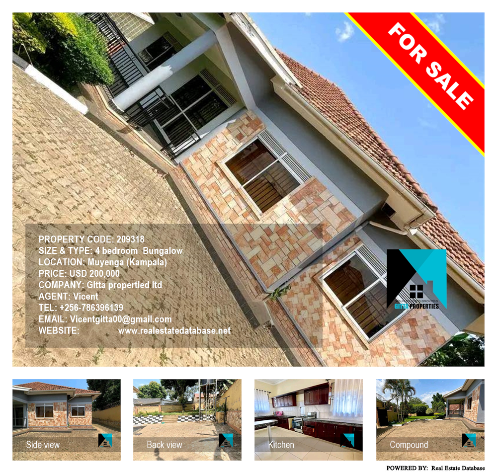 4 bedroom Bungalow  for sale in Muyenga Kampala Uganda, code: 209318