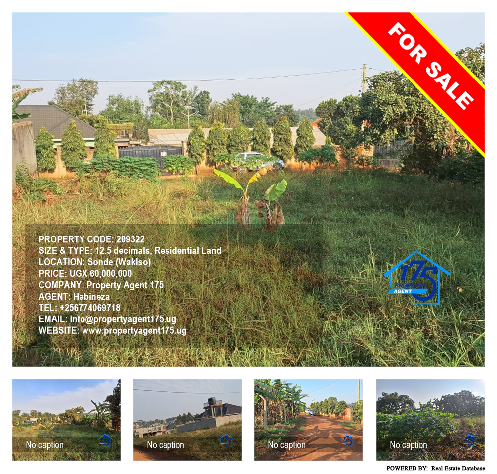 Residential Land  for sale in Sonde Wakiso Uganda, code: 209322