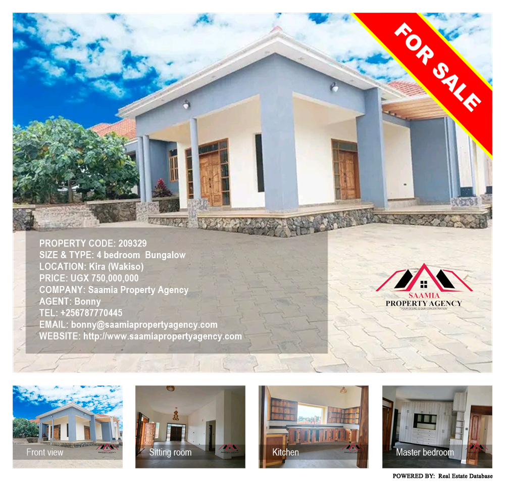 4 bedroom Bungalow  for sale in Kira Wakiso Uganda, code: 209329