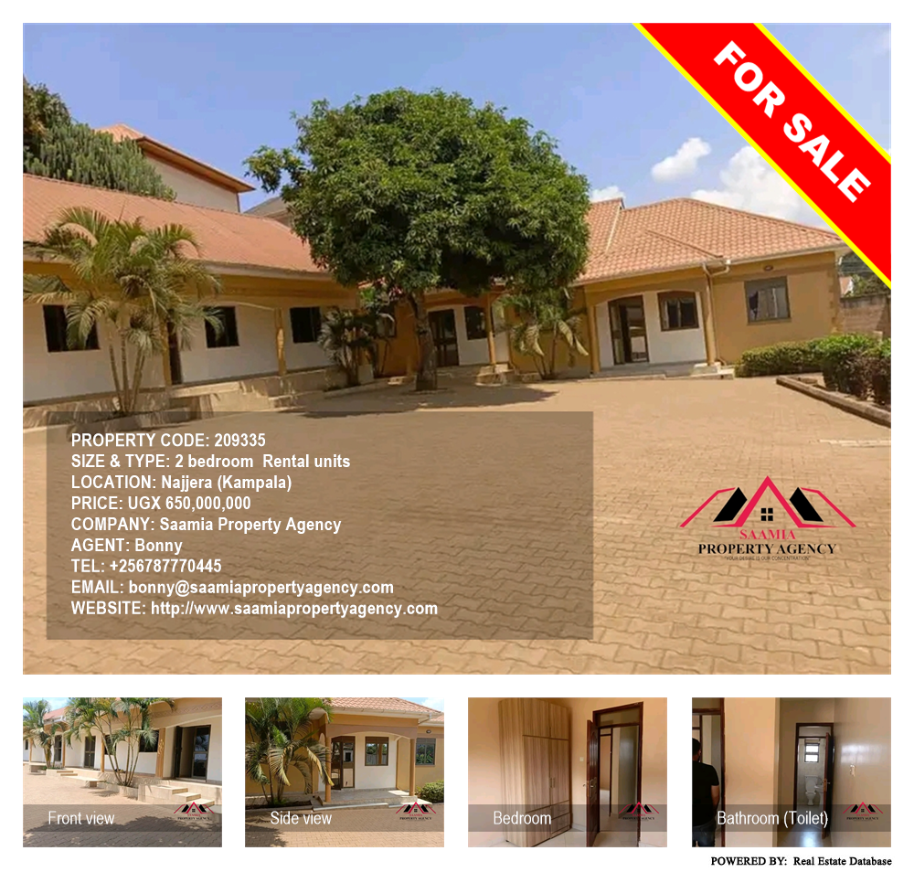 2 bedroom Rental units  for sale in Najjera Kampala Uganda, code: 209335