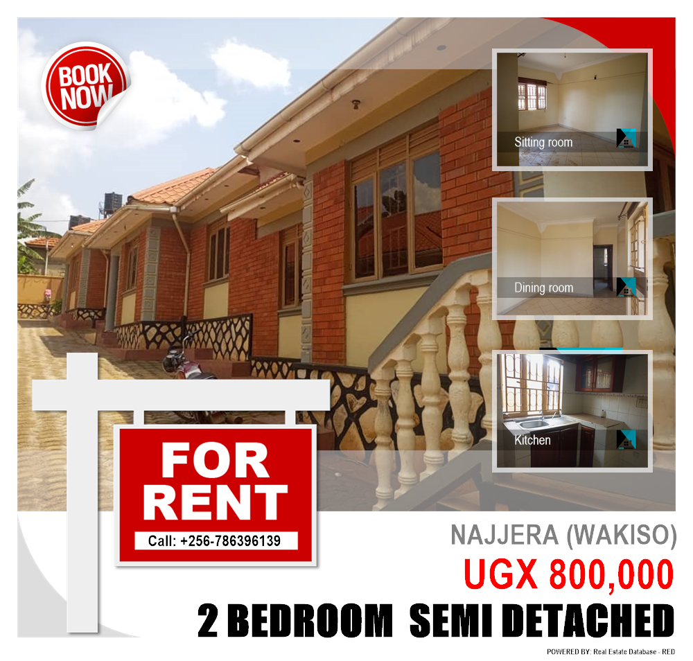 2 bedroom Semi Detached  for rent in Najjera Wakiso Uganda, code: 209351