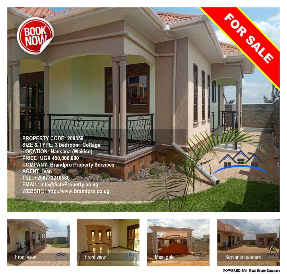 3 bedroom Cottage  for sale in Nansana Wakiso Uganda, code: 209359