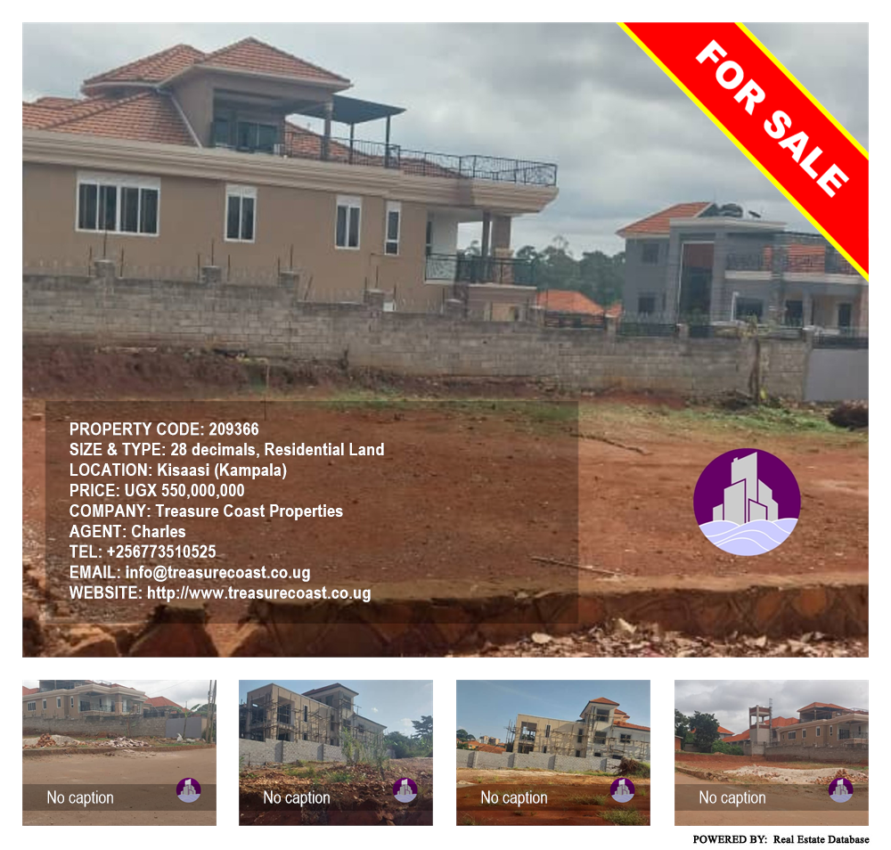 Residential Land  for sale in Kisaasi Kampala Uganda, code: 209366