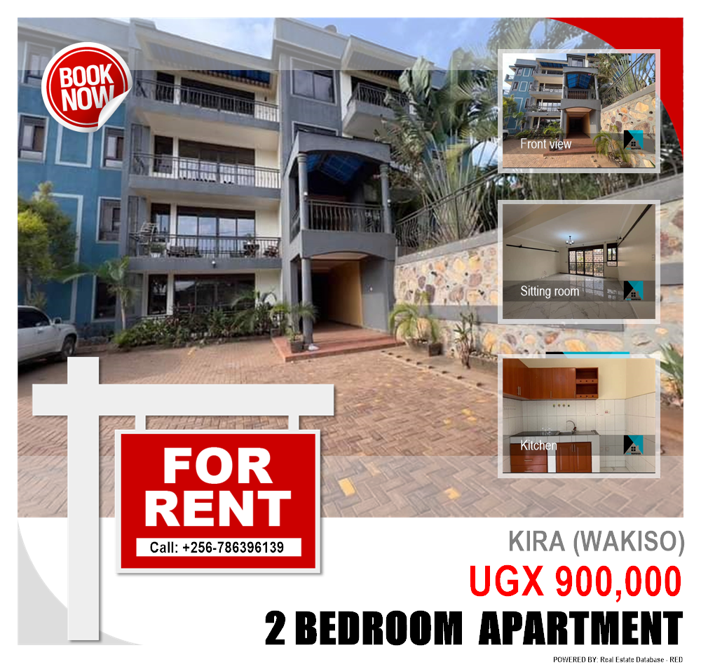 2 bedroom Apartment  for rent in Kira Wakiso Uganda, code: 209374