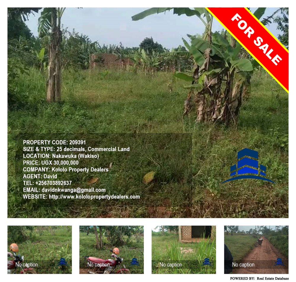 Commercial Land  for sale in Nakawuka Wakiso Uganda, code: 209391