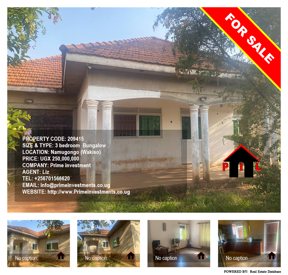 3 bedroom Bungalow  for sale in Namugongo Wakiso Uganda, code: 209415