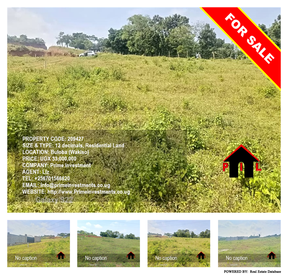 Residential Land  for sale in Buloba Wakiso Uganda, code: 209427