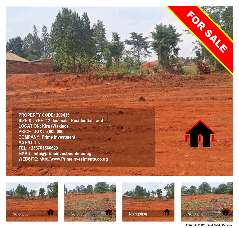 Residential Land  for sale in Kira Wakiso Uganda, code: 209433