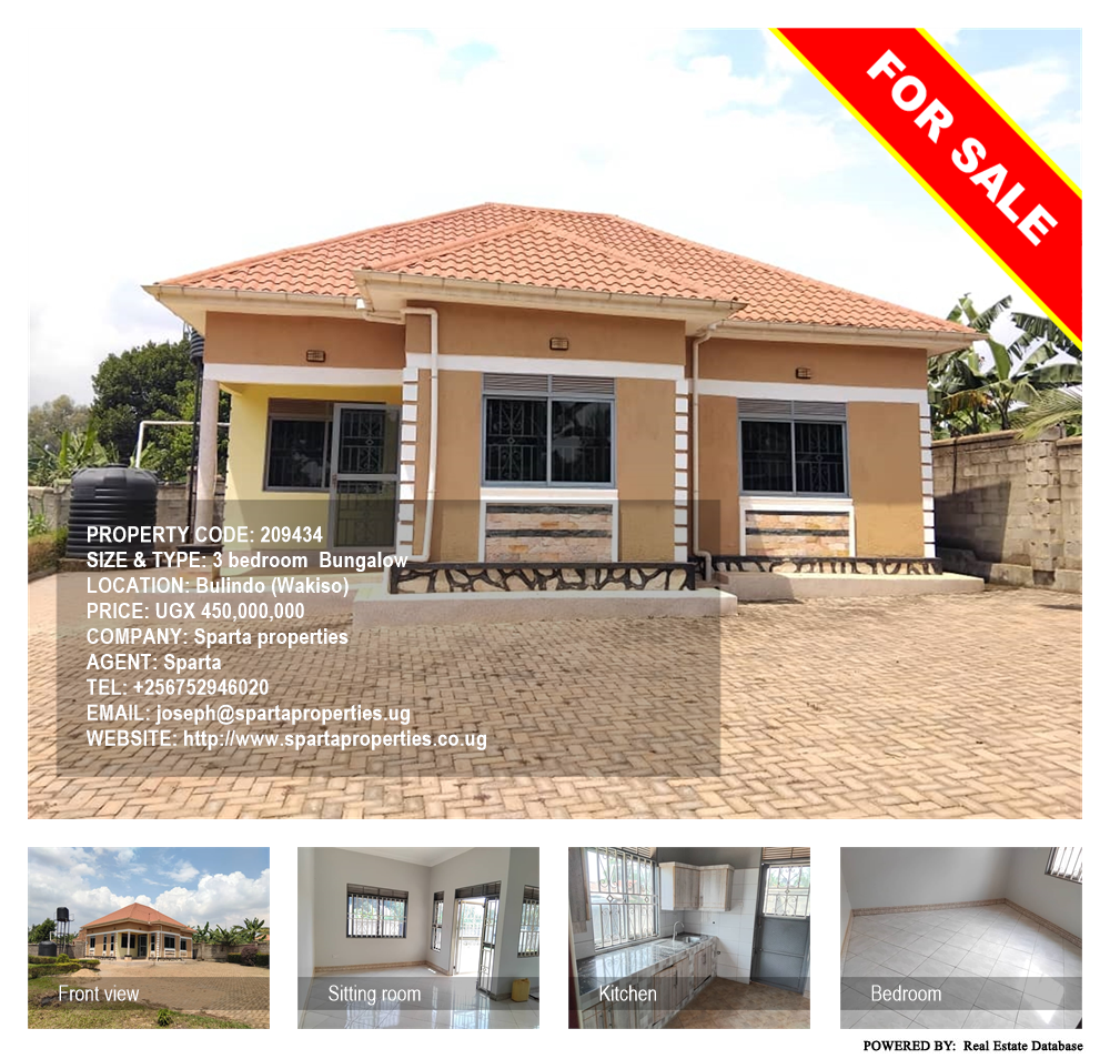 3 bedroom Bungalow  for sale in Bulindo Wakiso Uganda, code: 209434