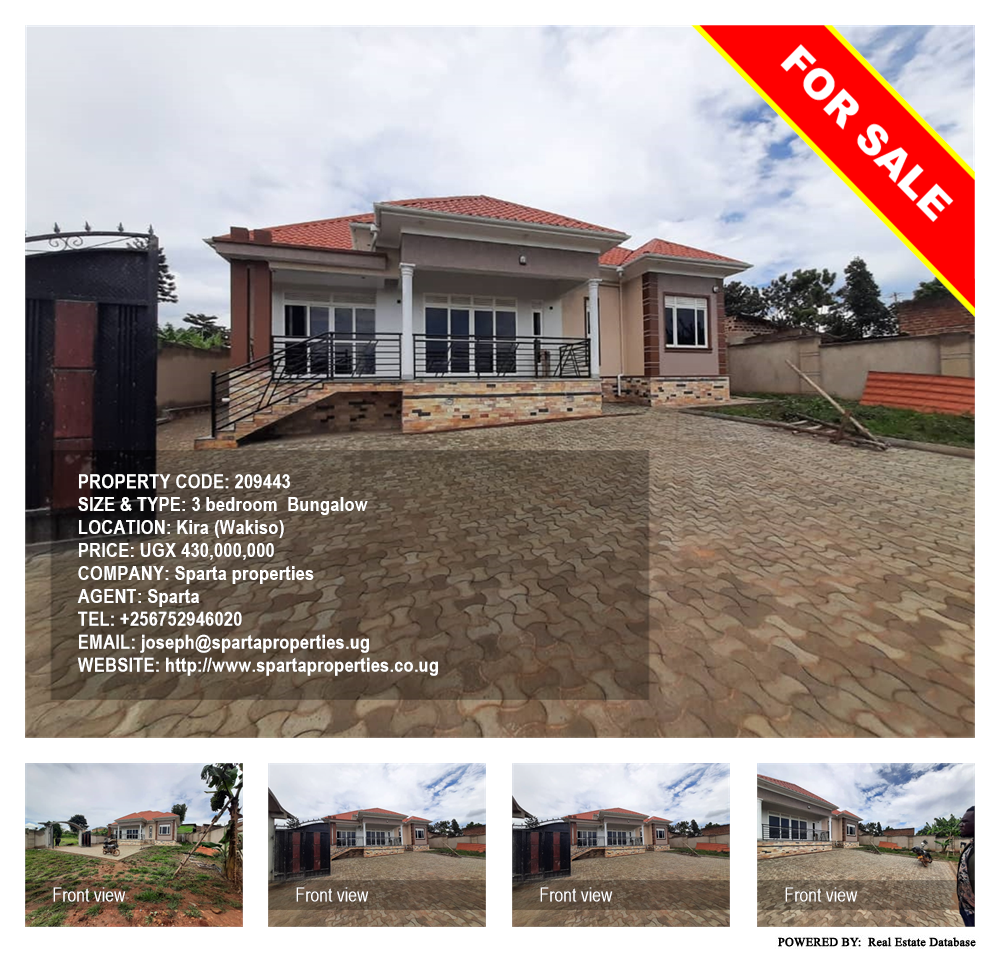 3 bedroom Bungalow  for sale in Kira Wakiso Uganda, code: 209443