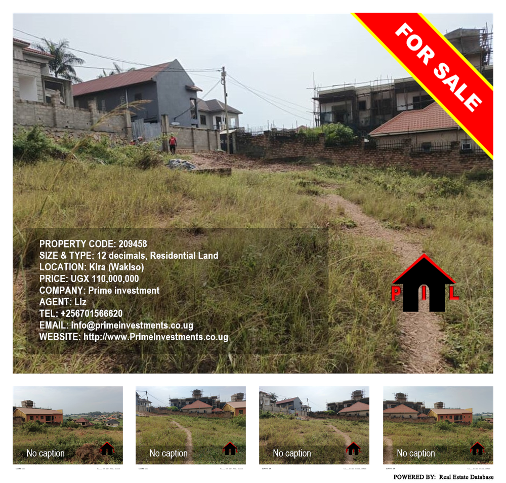 Residential Land  for sale in Kira Wakiso Uganda, code: 209458