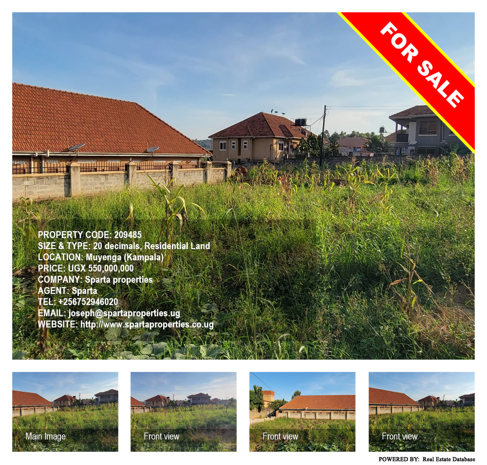 Residential Land  for sale in Muyenga Kampala Uganda, code: 209485