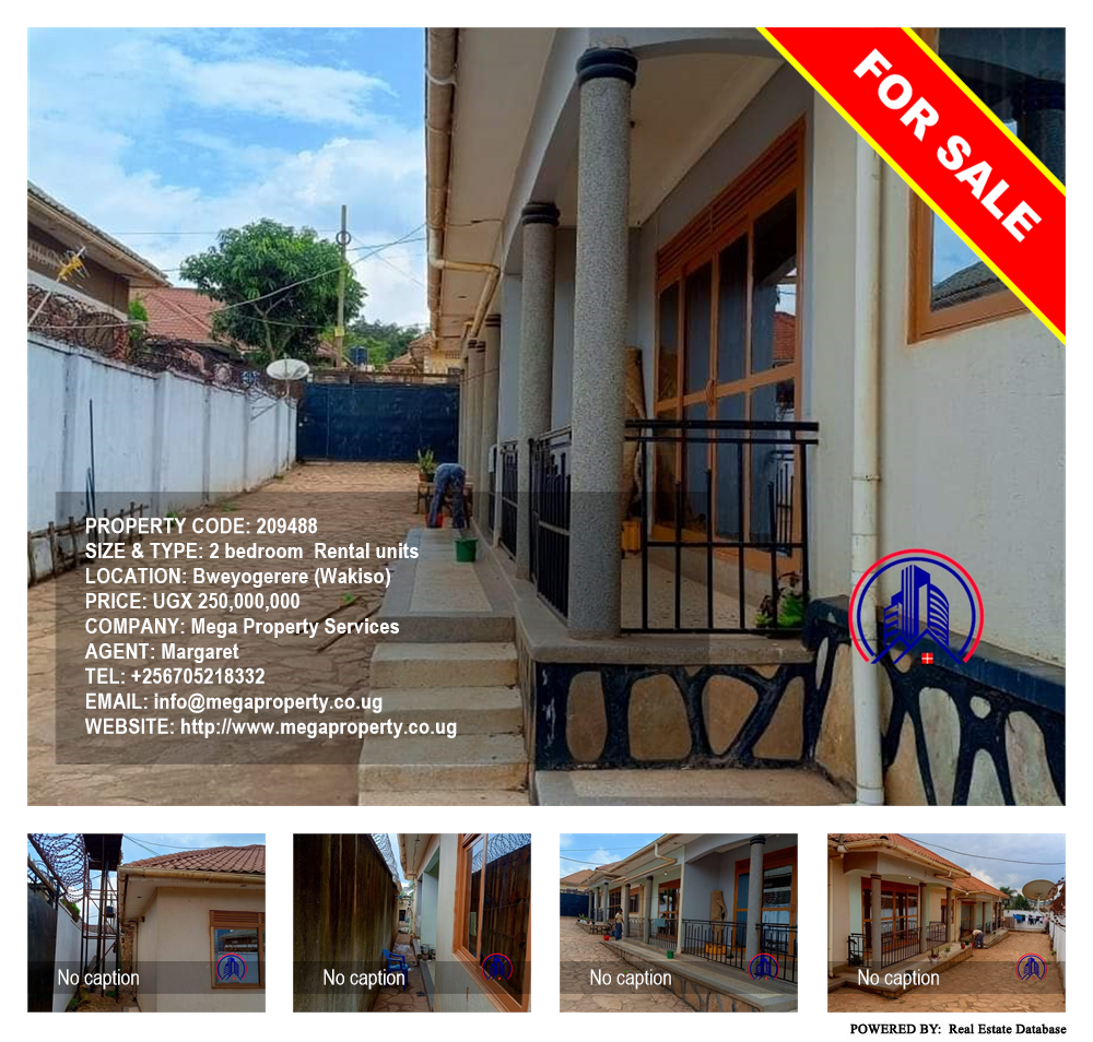 2 bedroom Rental units  for sale in Bweyogerere Wakiso Uganda, code: 209488