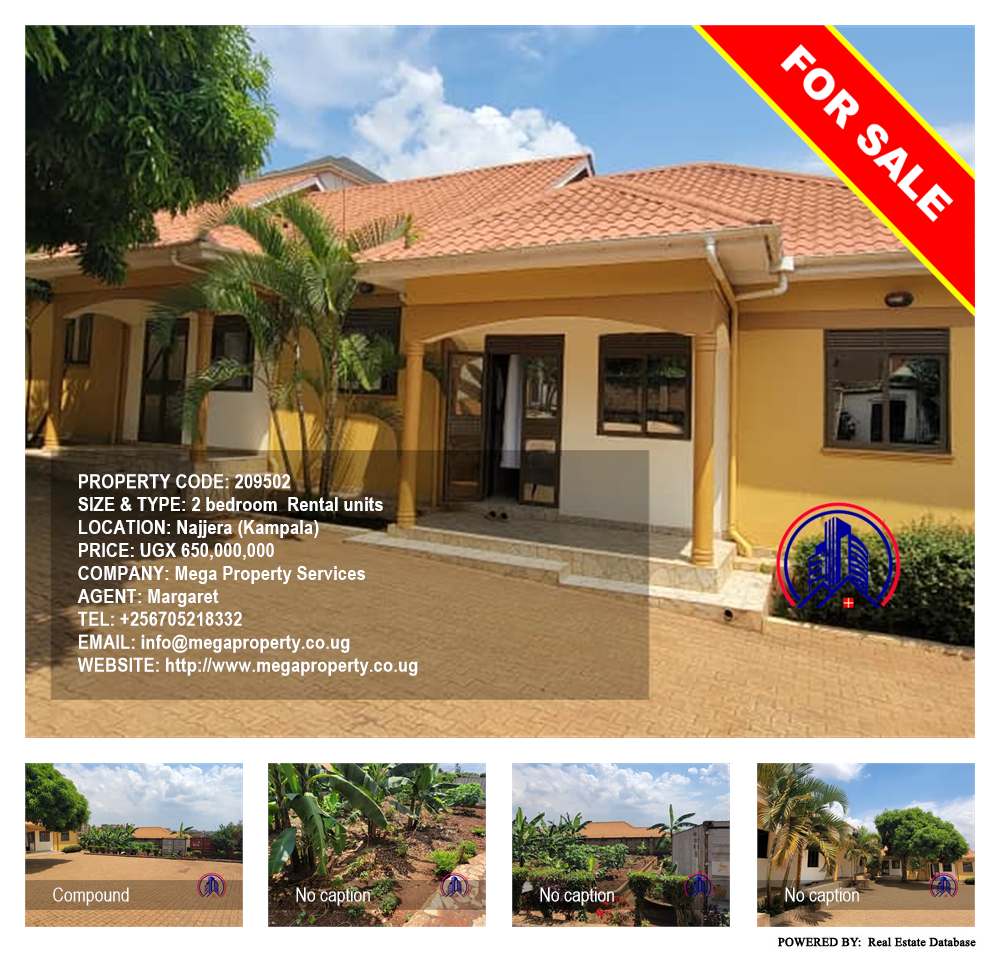 2 bedroom Rental units  for sale in Najjera Kampala Uganda, code: 209502