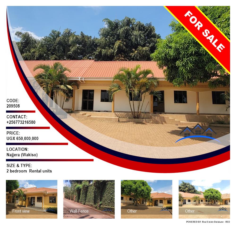 2 bedroom Rental units  for sale in Najjera Wakiso Uganda, code: 209508