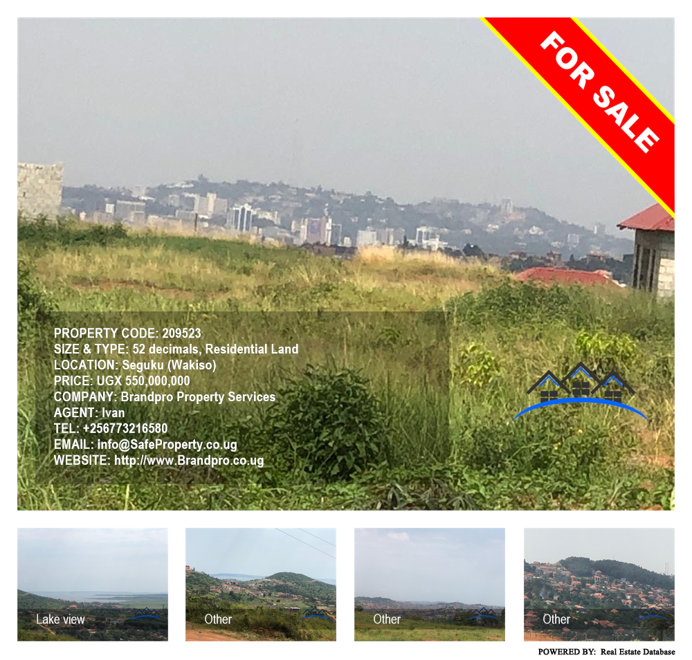 Residential Land  for sale in Seguku Wakiso Uganda, code: 209523