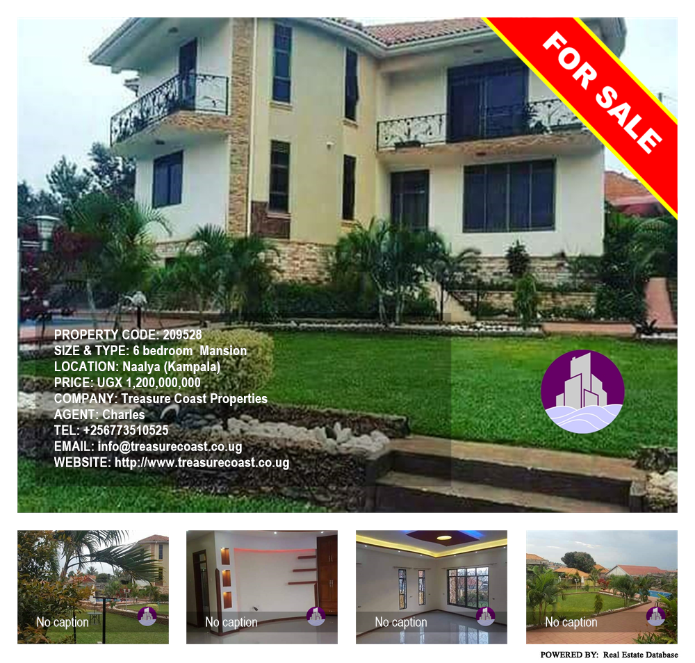 6 bedroom Mansion  for sale in Naalya Kampala Uganda, code: 209528