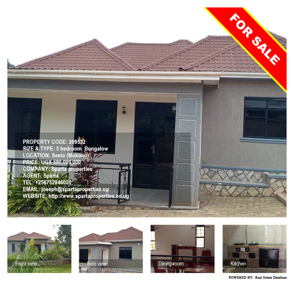 5 bedroom Bungalow  for sale in Seeta Mukono Uganda, code: 209532