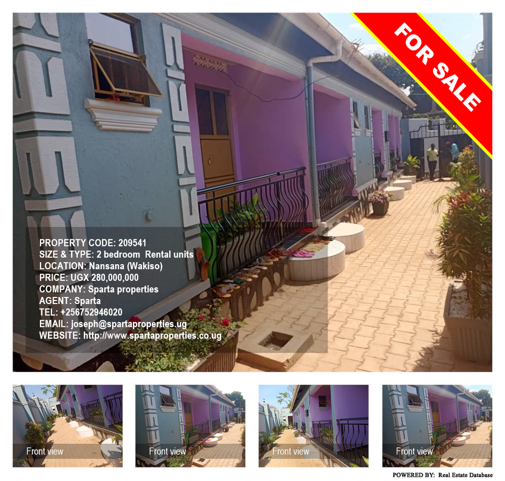 2 bedroom Rental units  for sale in Nansana Wakiso Uganda, code: 209541