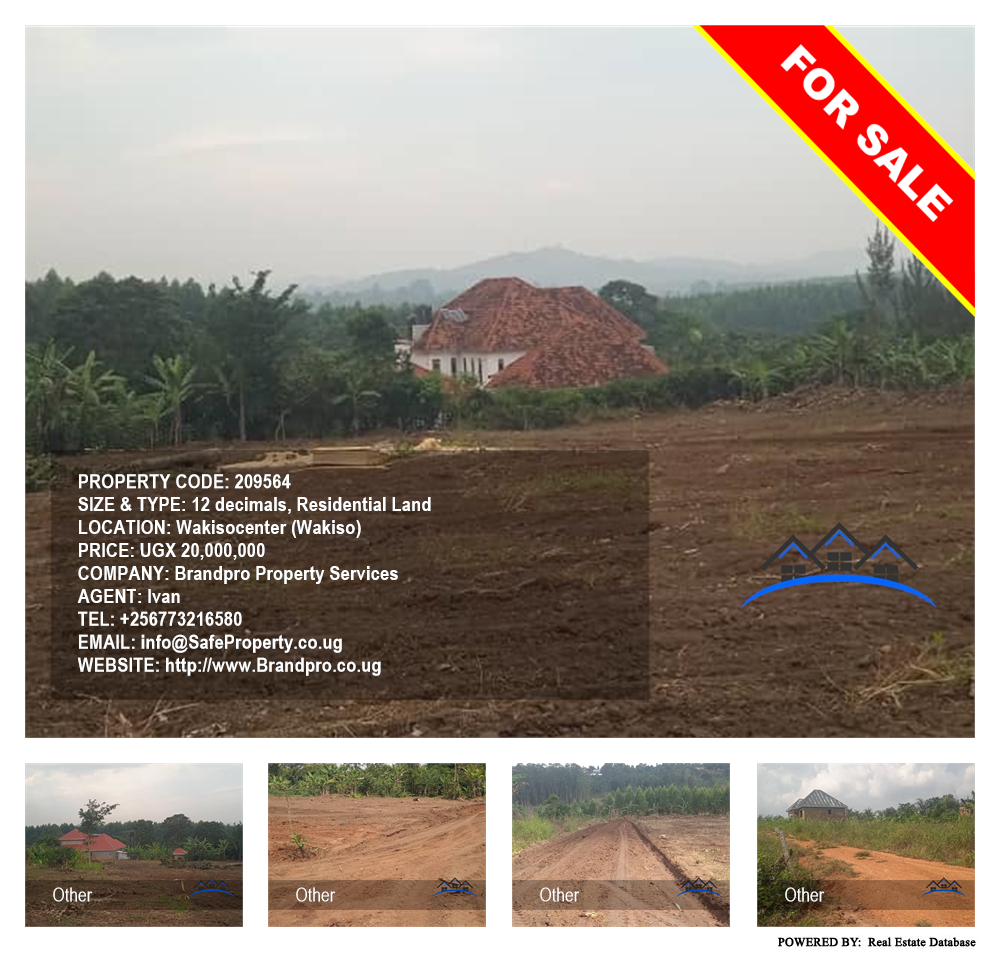 Residential Land  for sale in Wakisocenter Wakiso Uganda, code: 209564