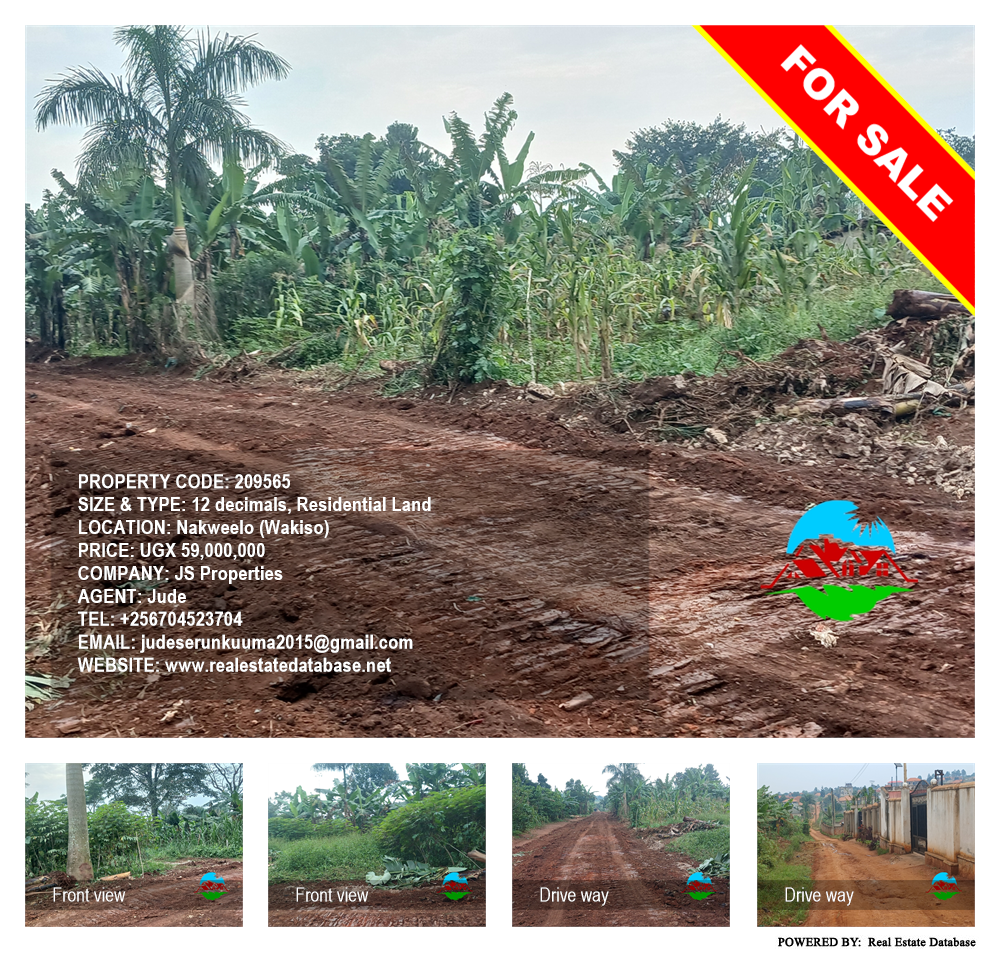 Residential Land  for sale in Nakweelo Wakiso Uganda, code: 209565