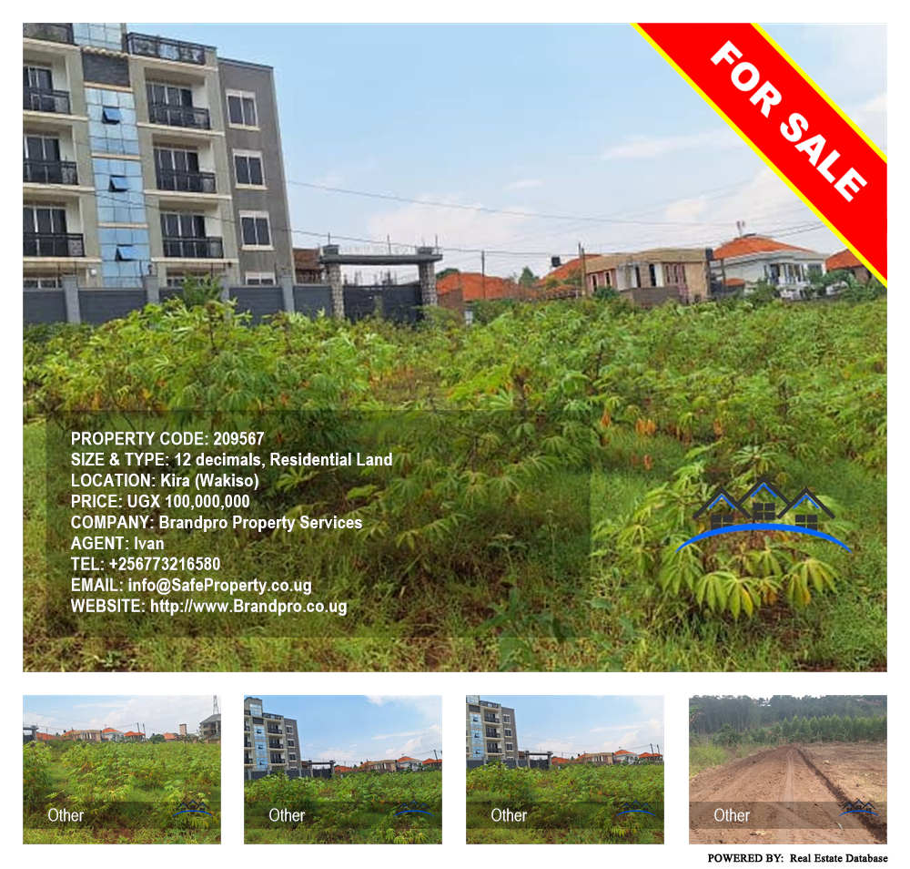 Residential Land  for sale in Kira Wakiso Uganda, code: 209567