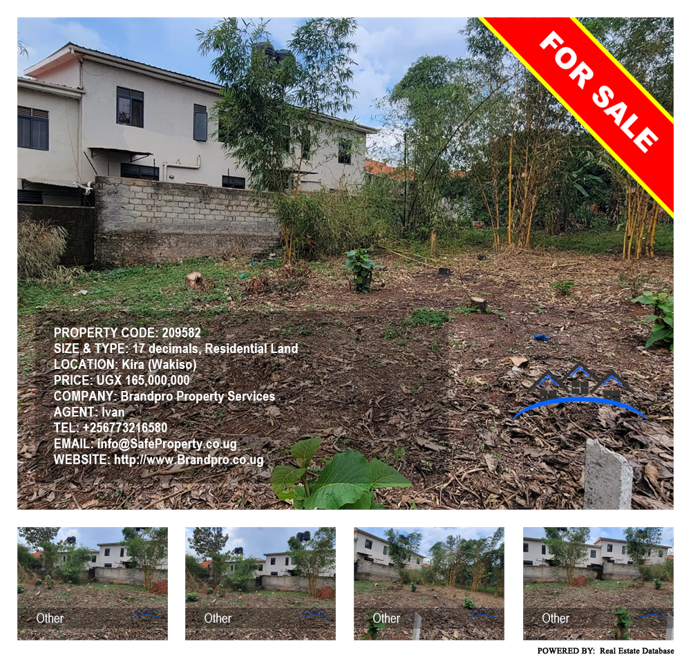 Residential Land  for sale in Kira Wakiso Uganda, code: 209582