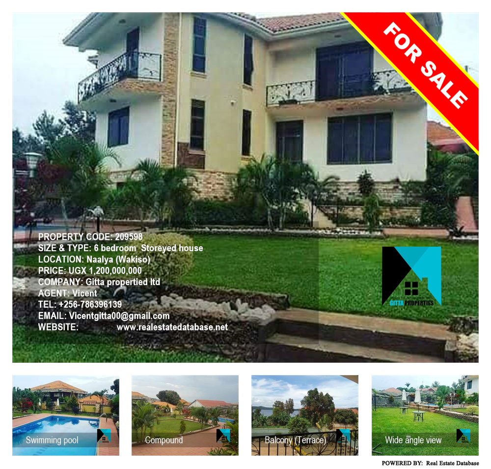 6 bedroom Storeyed house  for sale in Naalya Wakiso Uganda, code: 209598