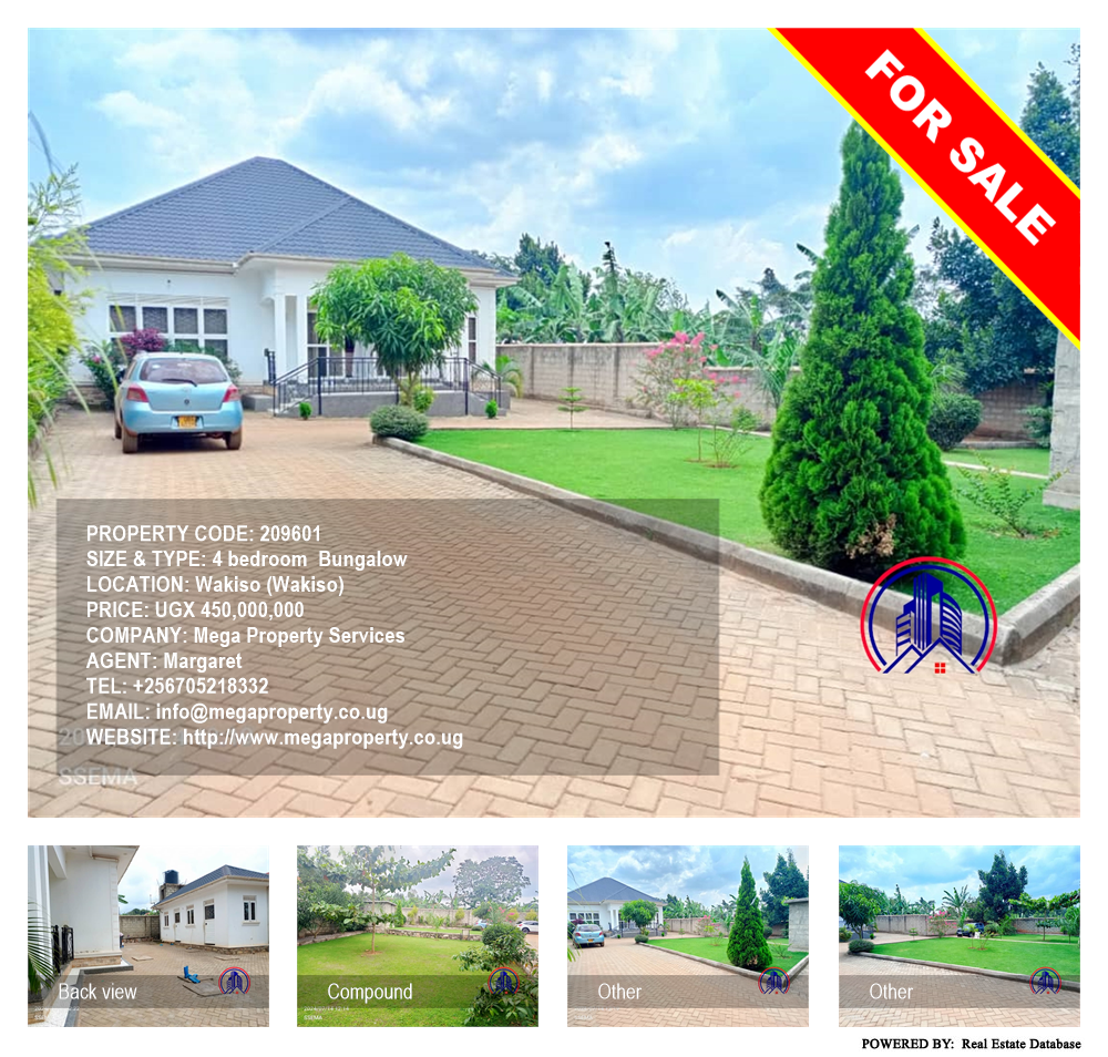 4 bedroom Bungalow  for sale in Wakiso Wakiso Uganda, code: 209601