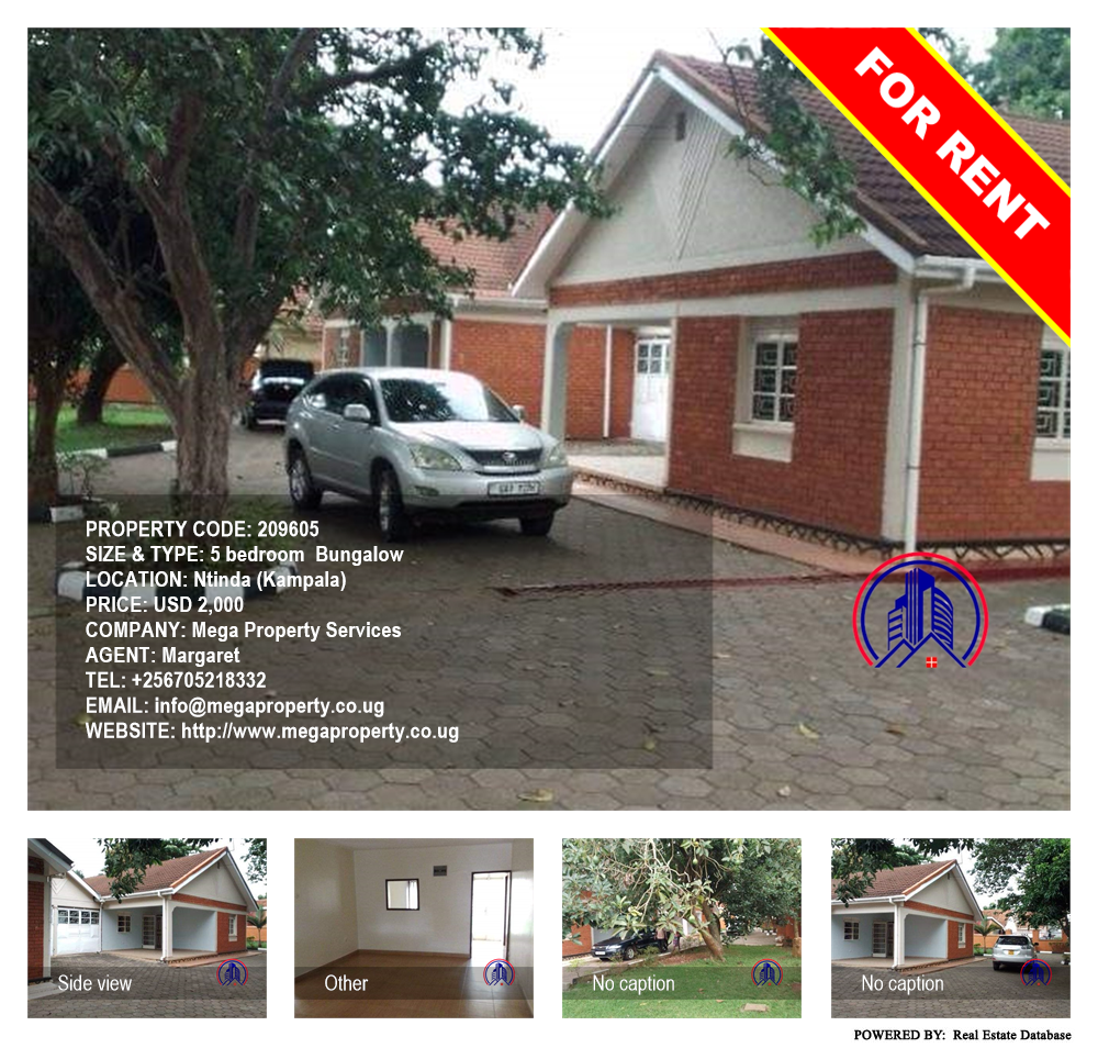 5 bedroom Bungalow  for rent in Ntinda Kampala Uganda, code: 209605