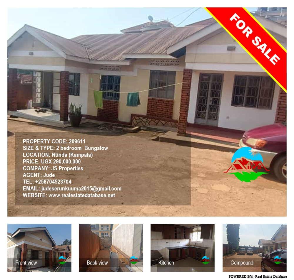 2 bedroom Bungalow  for sale in Ntinda Kampala Uganda, code: 209611