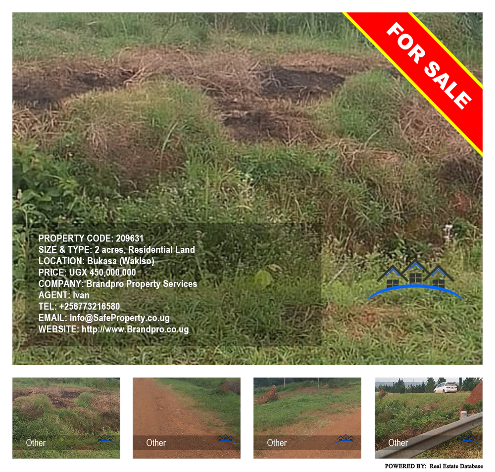 Residential Land  for sale in Bukasa Wakiso Uganda, code: 209631