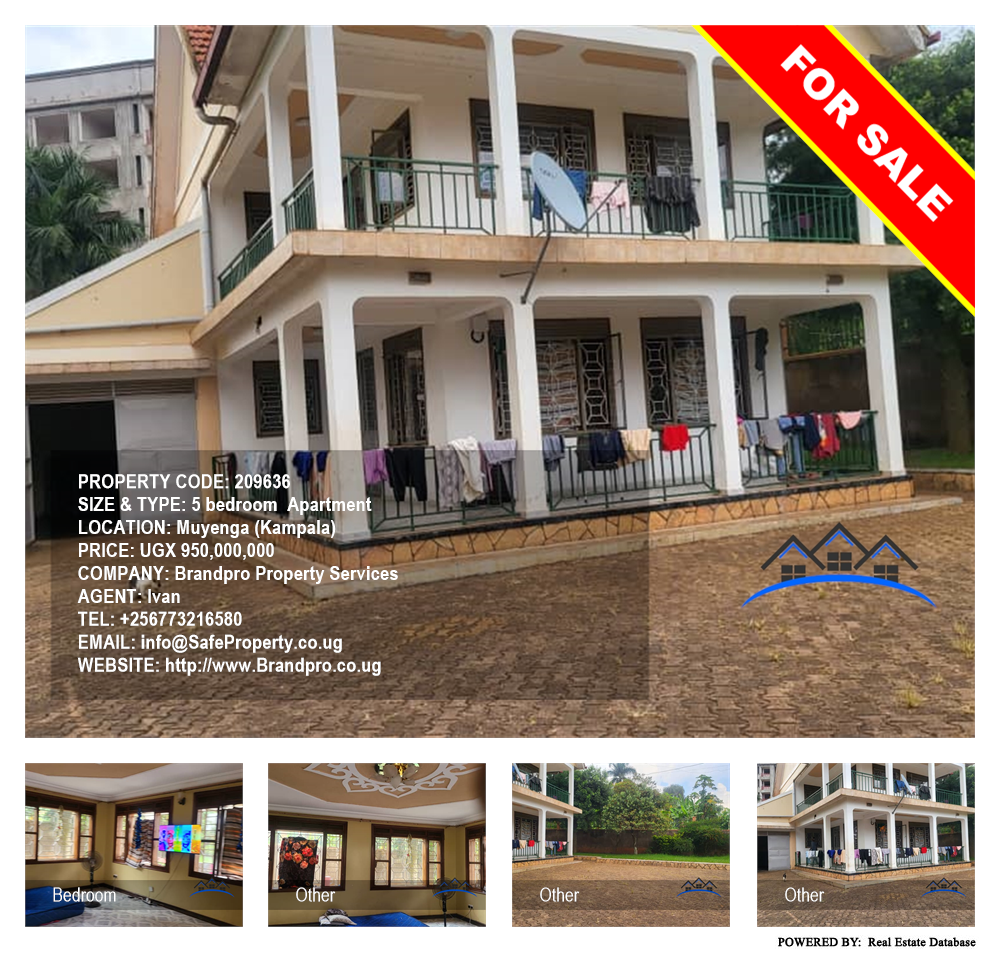 5 bedroom Apartment  for sale in Muyenga Kampala Uganda, code: 209636