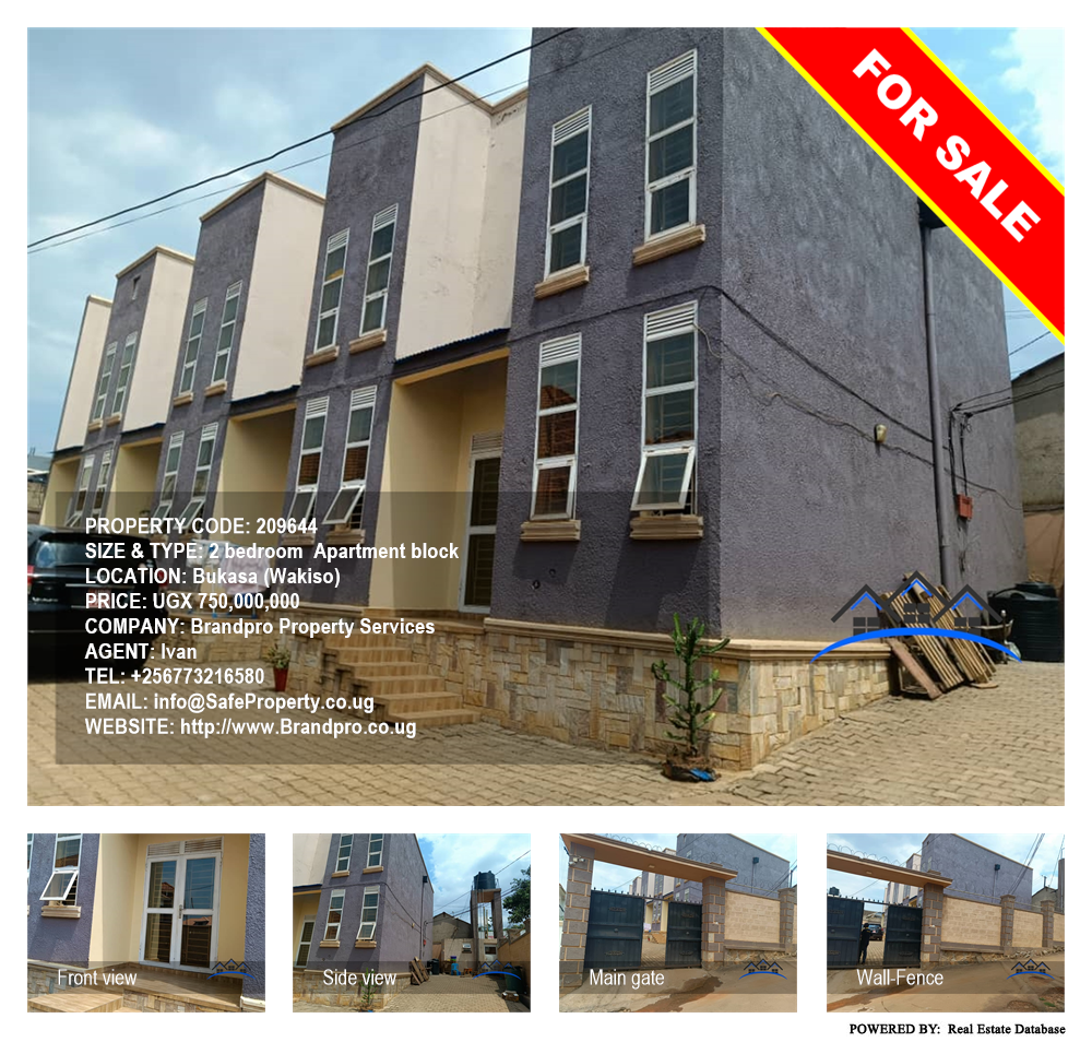 2 bedroom Apartment block  for sale in Bukasa Wakiso Uganda, code: 209644