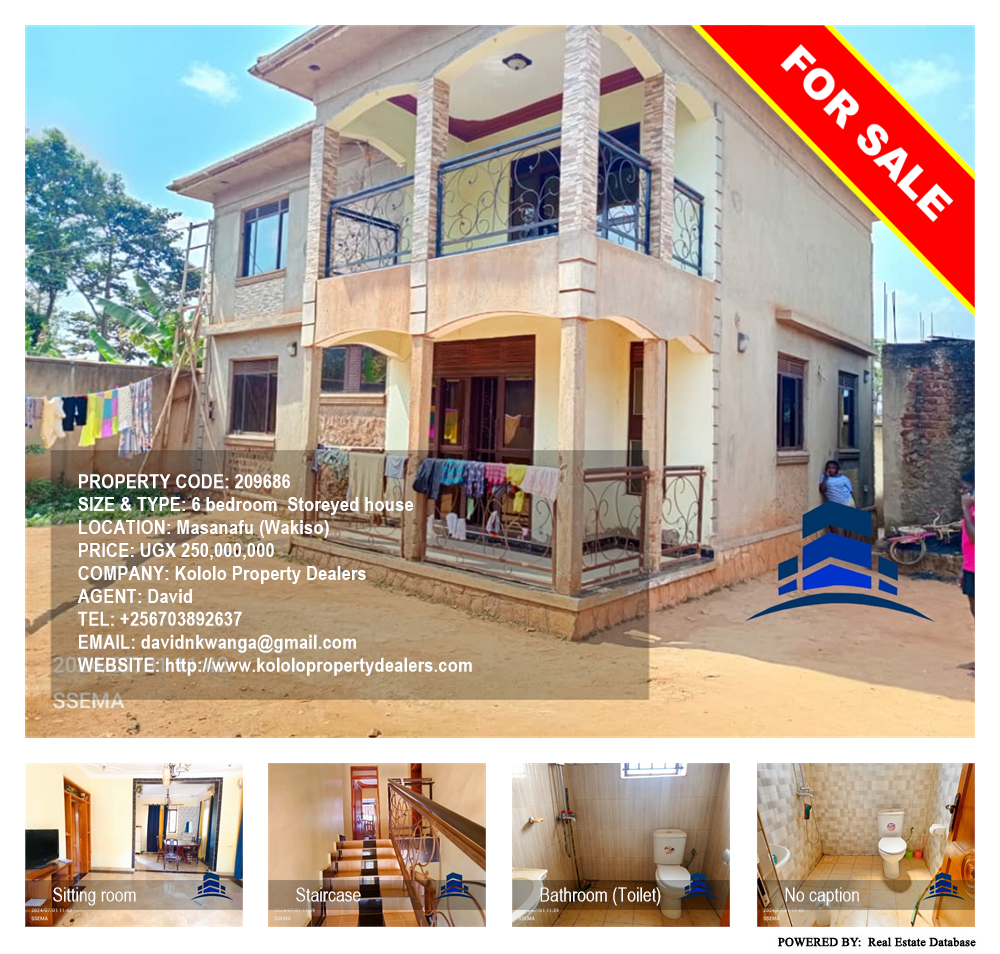 6 bedroom Storeyed house  for sale in Masanafu Wakiso Uganda, code: 209686