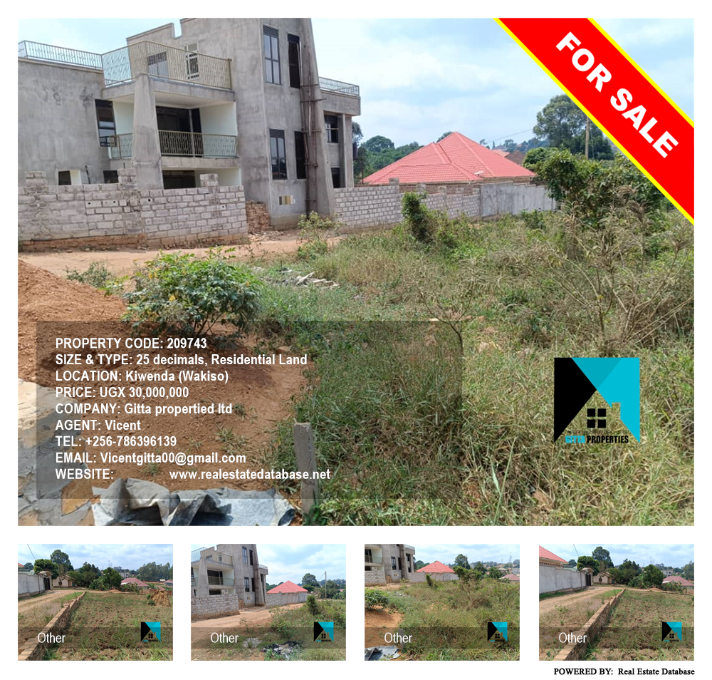 Residential Land  for sale in Kiwenda Wakiso Uganda, code: 209743