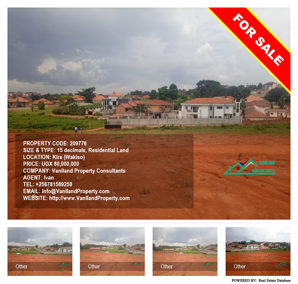 Residential Land  for sale in Kira Wakiso Uganda, code: 209776