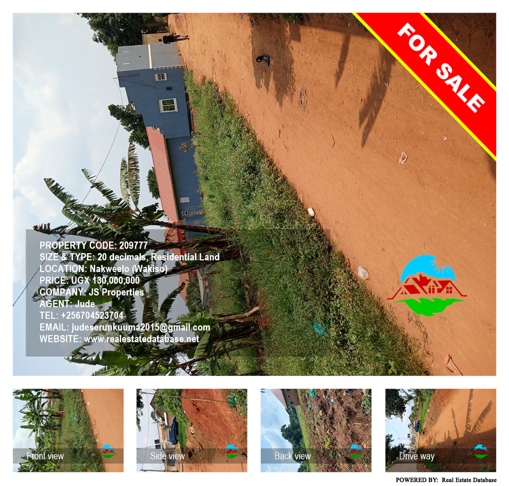 Residential Land  for sale in Nakweelo Wakiso Uganda, code: 209777