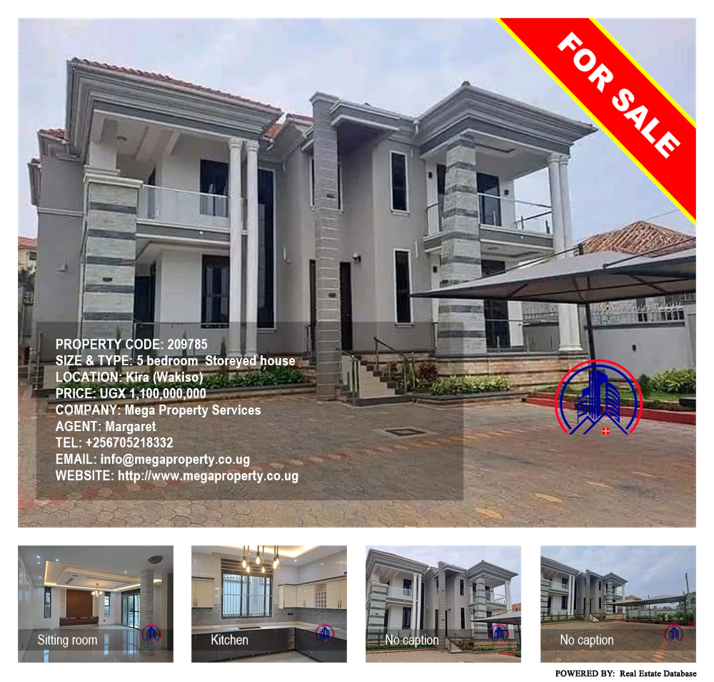 5 bedroom Storeyed house  for sale in Kira Wakiso Uganda, code: 209785