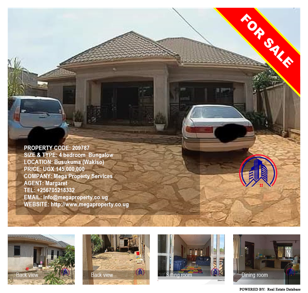 4 bedroom Bungalow  for sale in Busukuma Wakiso Uganda, code: 209787