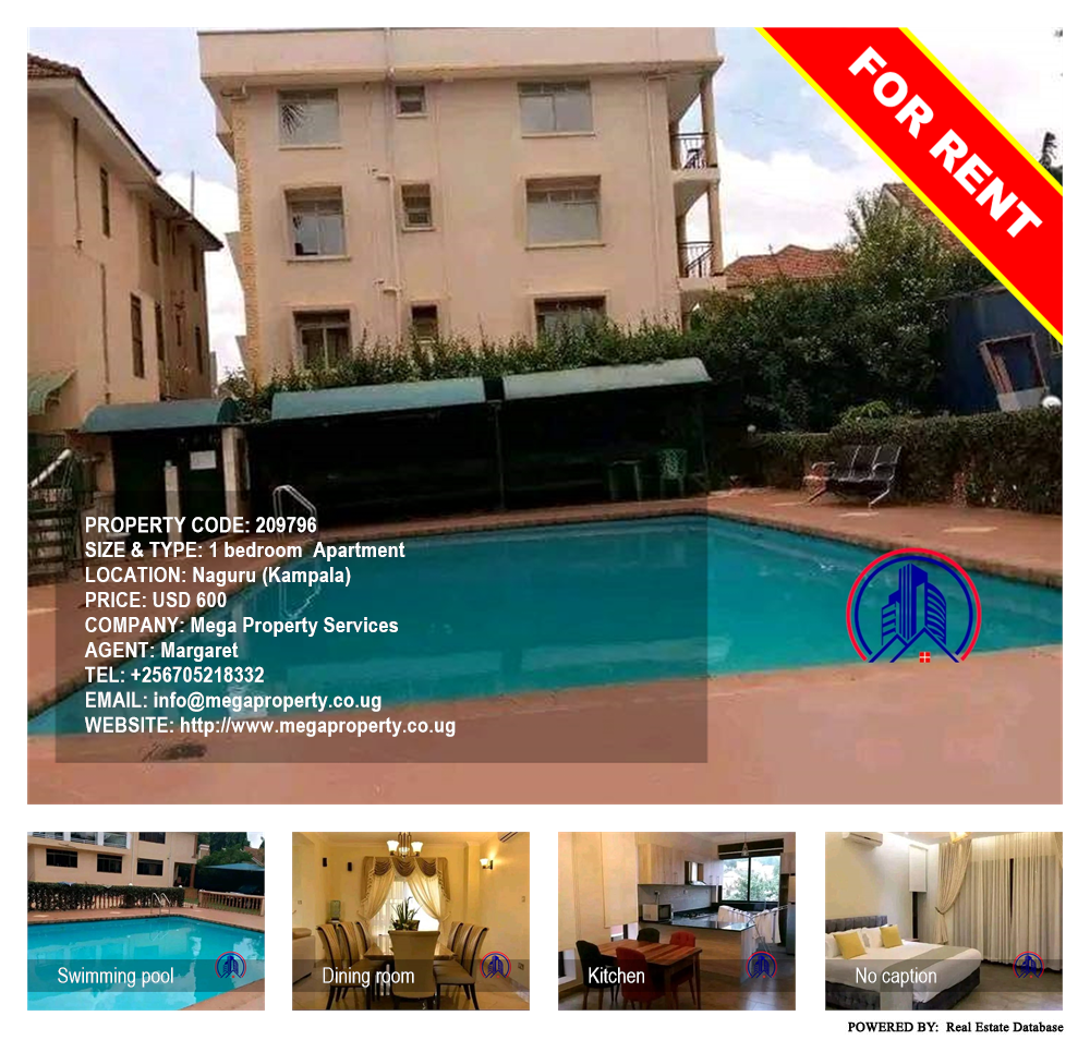 1 bedroom Apartment  for rent in Naguru Kampala Uganda, code: 209796