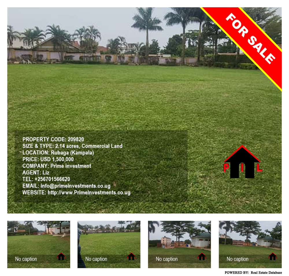 Commercial Land  for sale in Rubaga Kampala Uganda, code: 209820