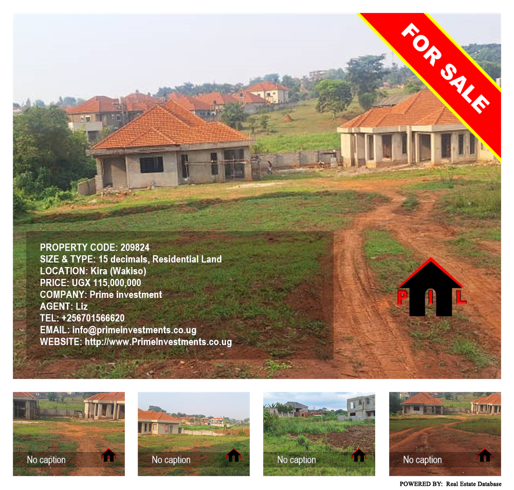 Residential Land  for sale in Kira Wakiso Uganda, code: 209824