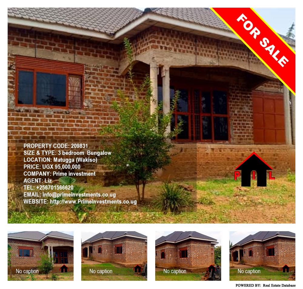 3 bedroom Bungalow  for sale in Matugga Wakiso Uganda, code: 209831